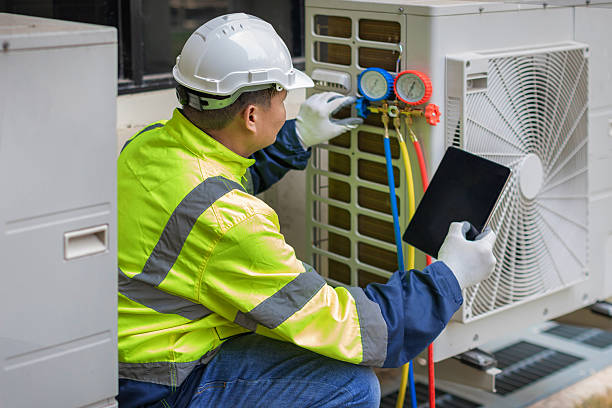 Professional Hvac technician working in Highland Lakes, NJ